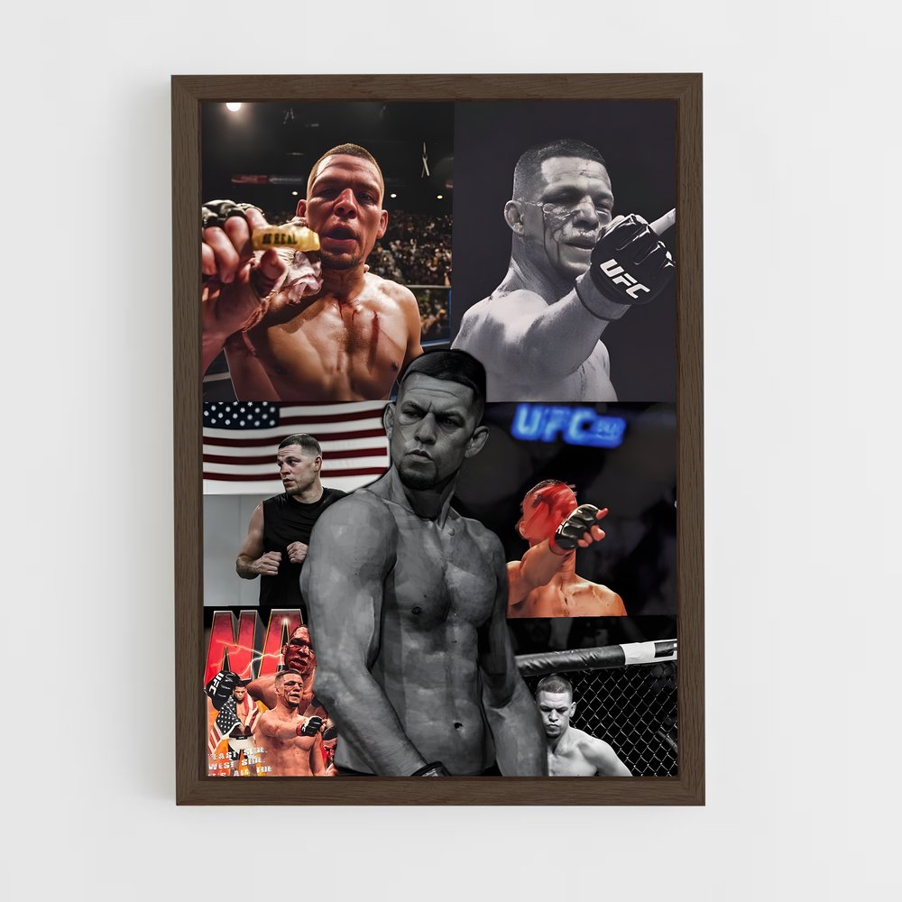 Poster Nate Diaz: The Champion's Ascent – affiche MMA (vue 5)